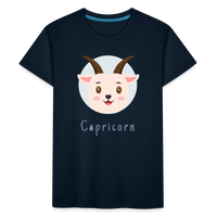 Thumbnail for Kid’s Astro Toon Capricorn Premium Organic T-Shirt - deep navy