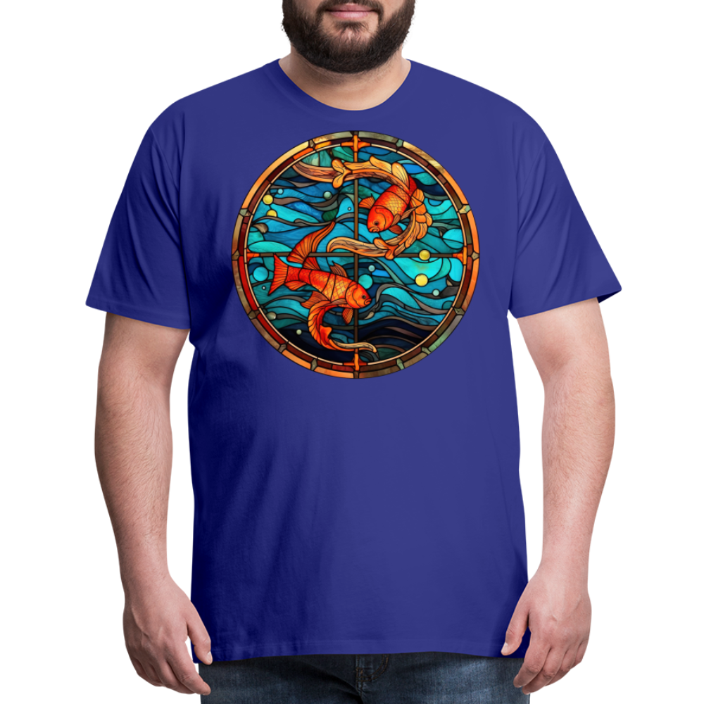 Men's Mosaic Pisces Premium T-Shirt - royal blue