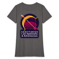 Thumbnail for Women's Glow Sagittarius T-Shirt - charcoal