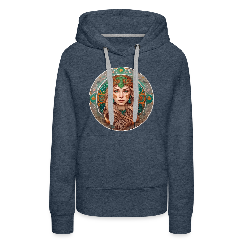 Women’s Mythical Virgo Premium Hoodie - heather denim