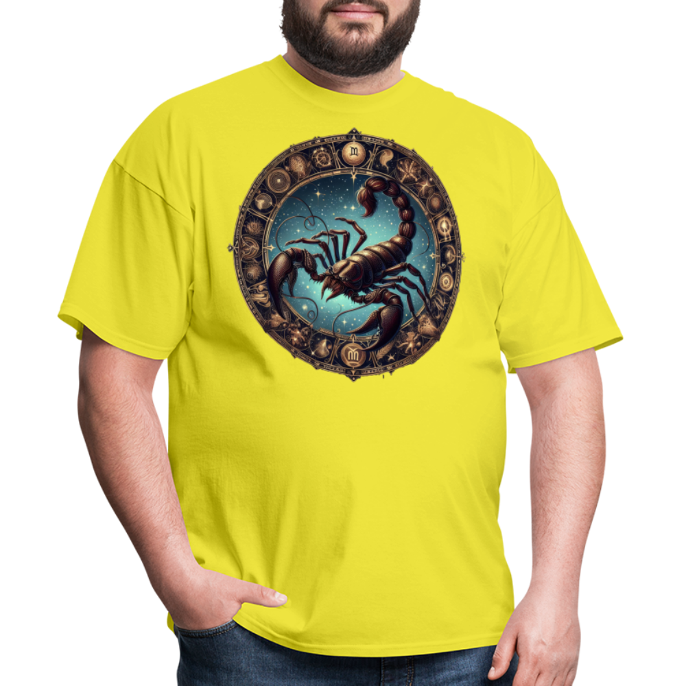 Men's Mythical Scorpio Classic T-Shirt - yellow