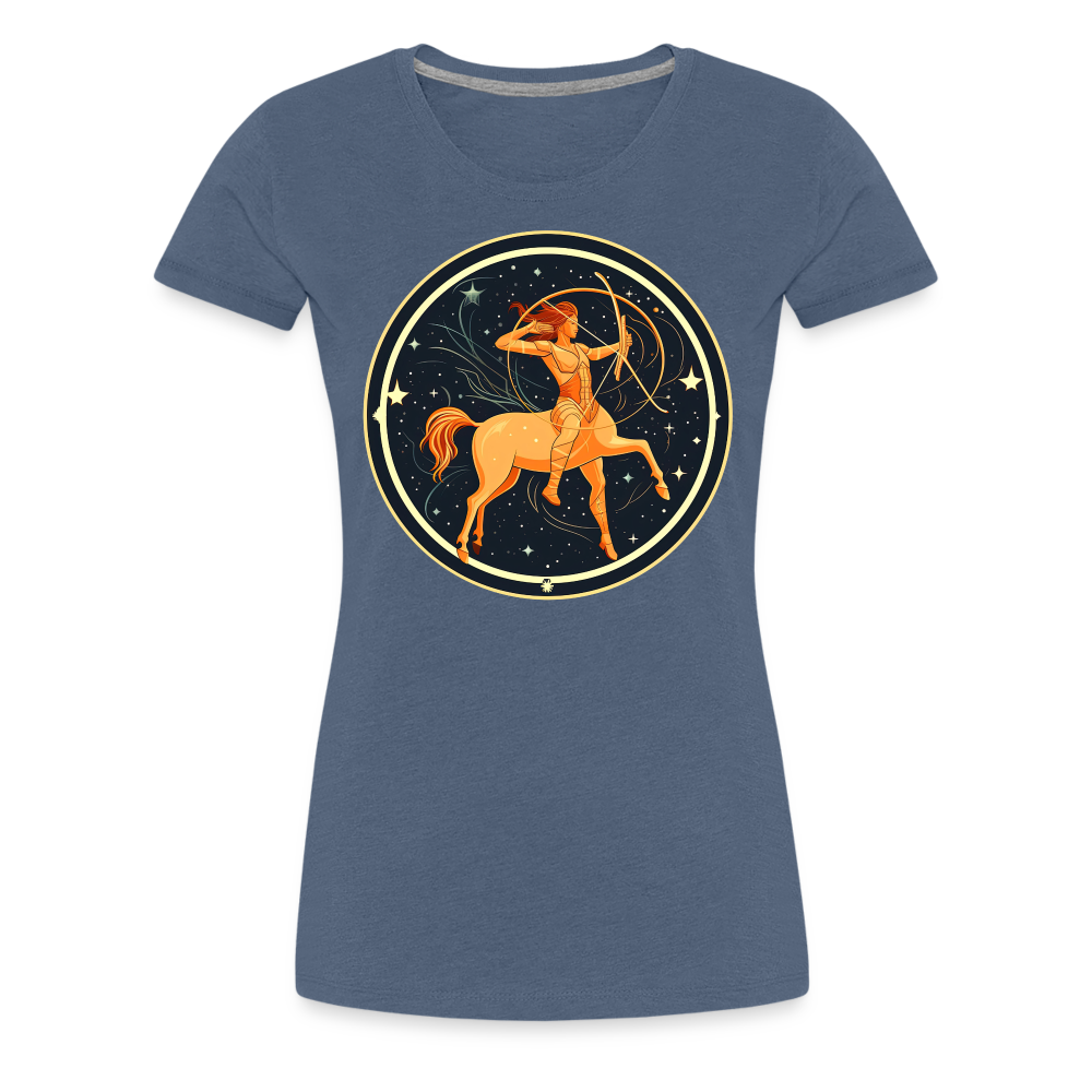 Women’s Mystic Sagittarius Premium T-Shirt - heather blue