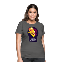 Thumbnail for Women's Glow Aries T-Shirt - charcoal