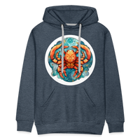 Thumbnail for Men’s Symbol Cancer Premium Hoodie - heather denim