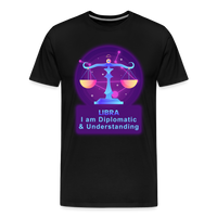 Thumbnail for Men's Neon Libra Premium T-Shirt - black