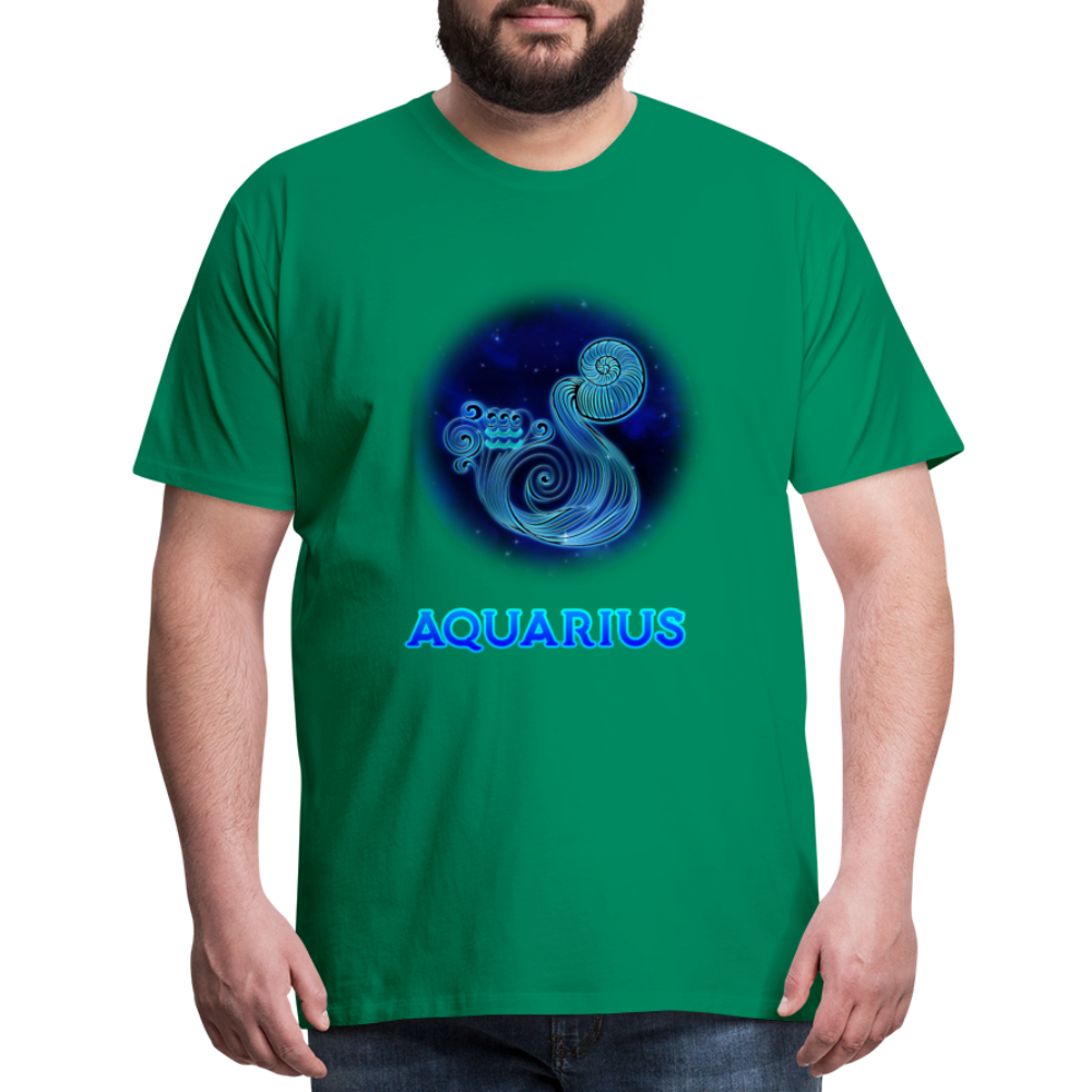 Men's Aquarius Premium T-Shirt - kelly green