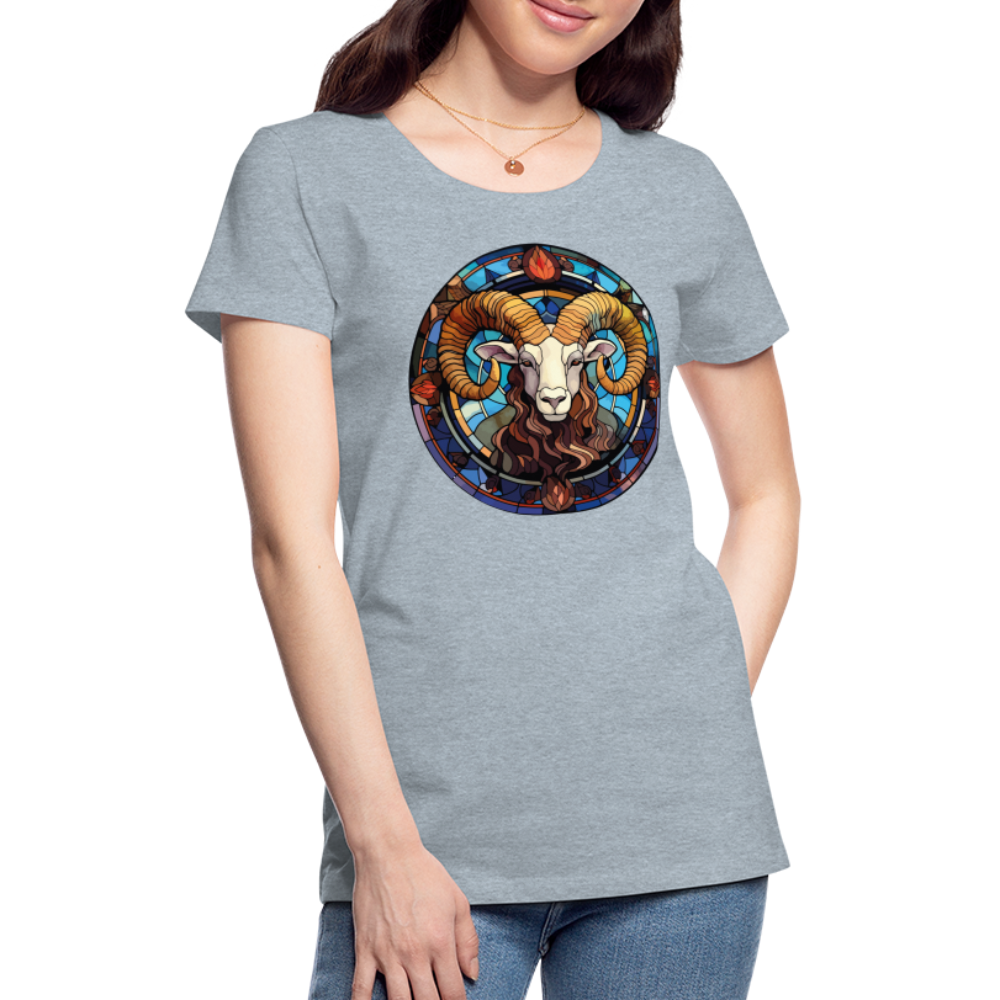 Women’s Mosaic Aries Premium T-Shirt - heather ice blue