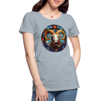 Thumbnail for Women’s Mosaic Aries Premium T-Shirt - heather ice blue