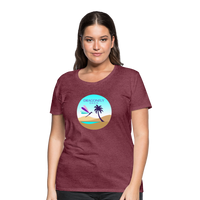 Thumbnail for Women's Dragonfly Oasis V.2 Premium T-Shirt - heather burgundy