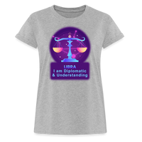 Thumbnail for Women's Neon Libra Relaxed Fit T-Shirt - heather gray