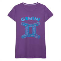 Thumbnail for Women's Power Words Gemini Premium T-Shirt - purple