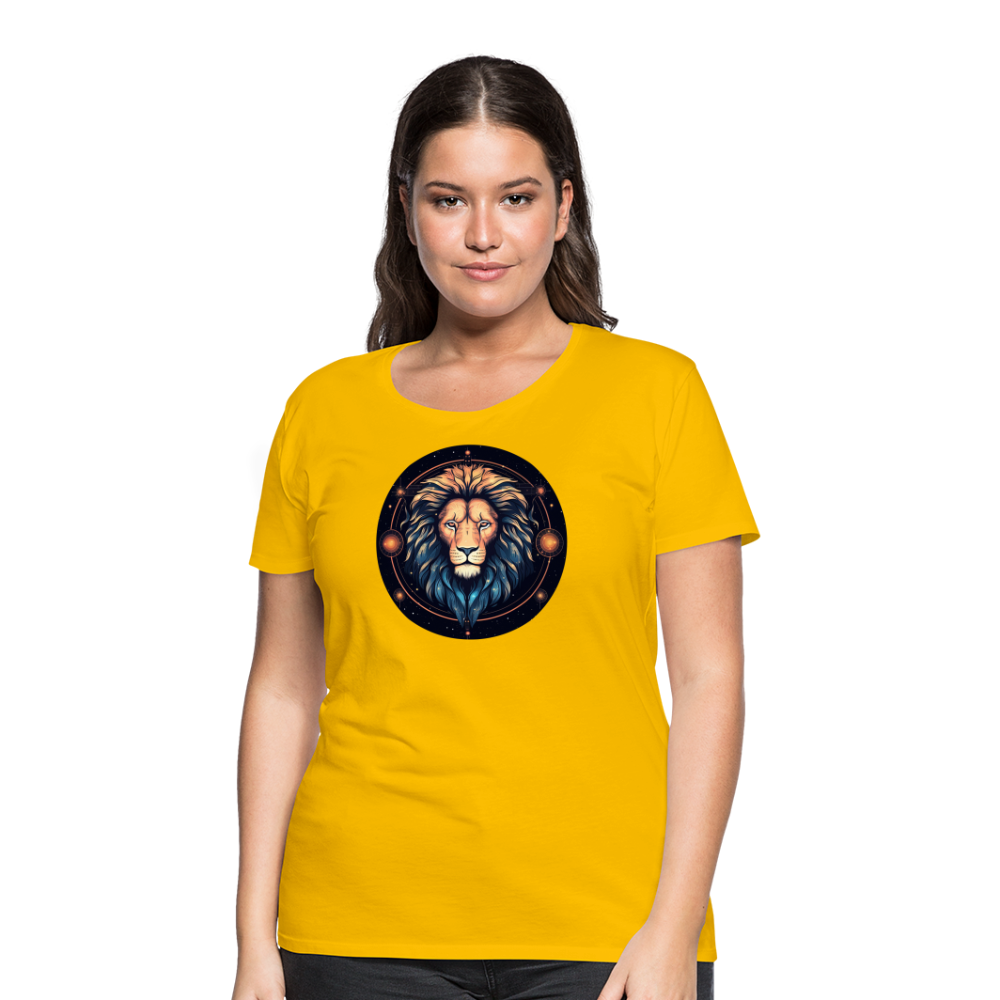 Women's Magic Leo Premium T-Shirt - sun yellow