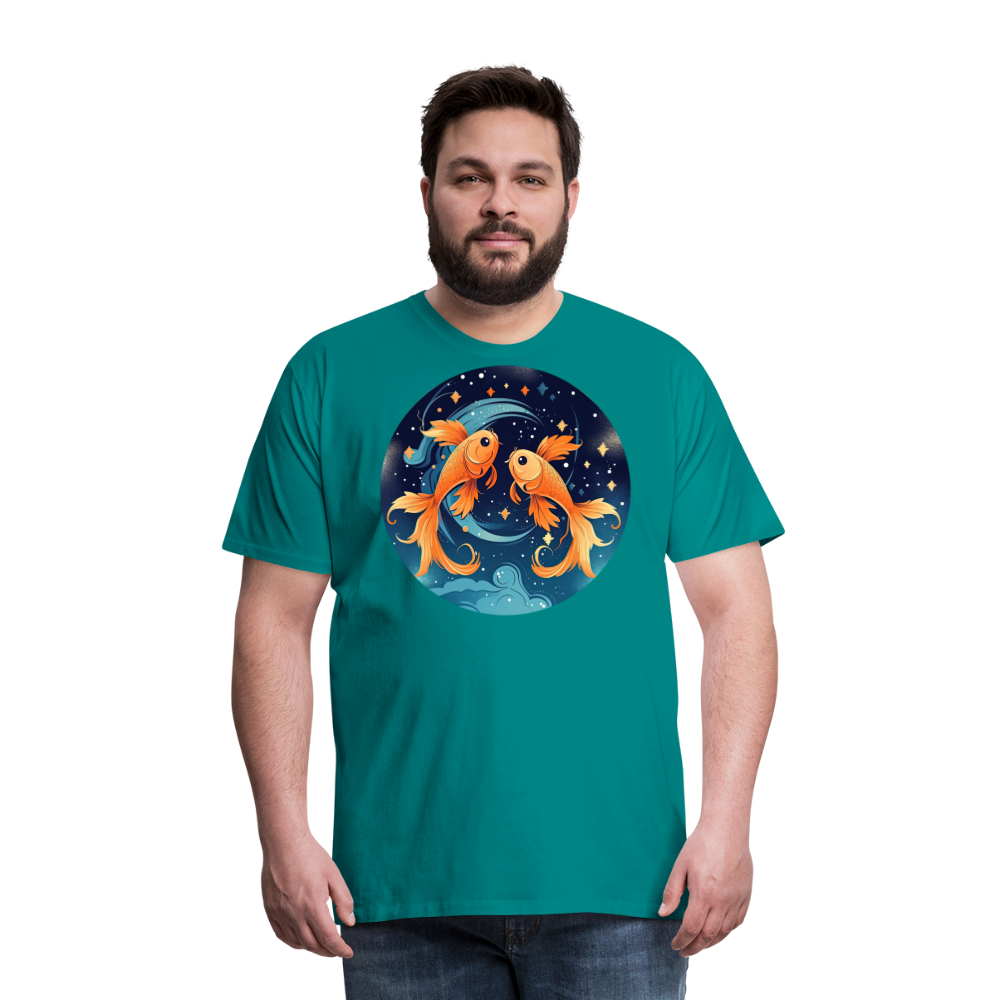 Men's Magic Pisces Premium T-Shirt - teal