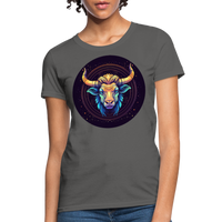 Thumbnail for Women's Magic Taurus T-Shirt - charcoal