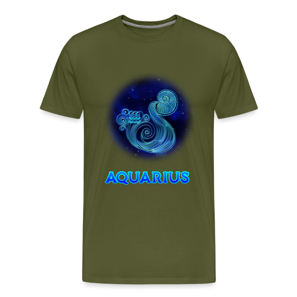 Men's Aquarius Premium T-Shirt - olive green