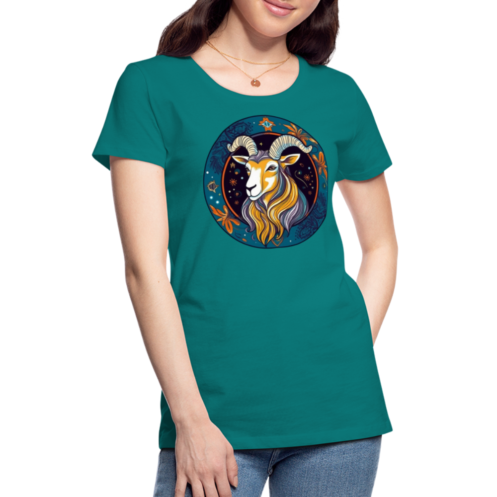 Women’s Mythical Capricorn Premium T-Shirt - teal