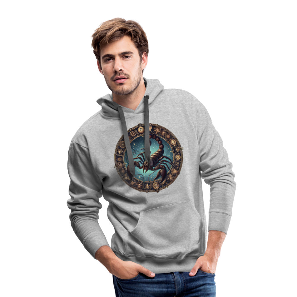 Men’s Mythical Scorpio Premium Hoodie - heather grey