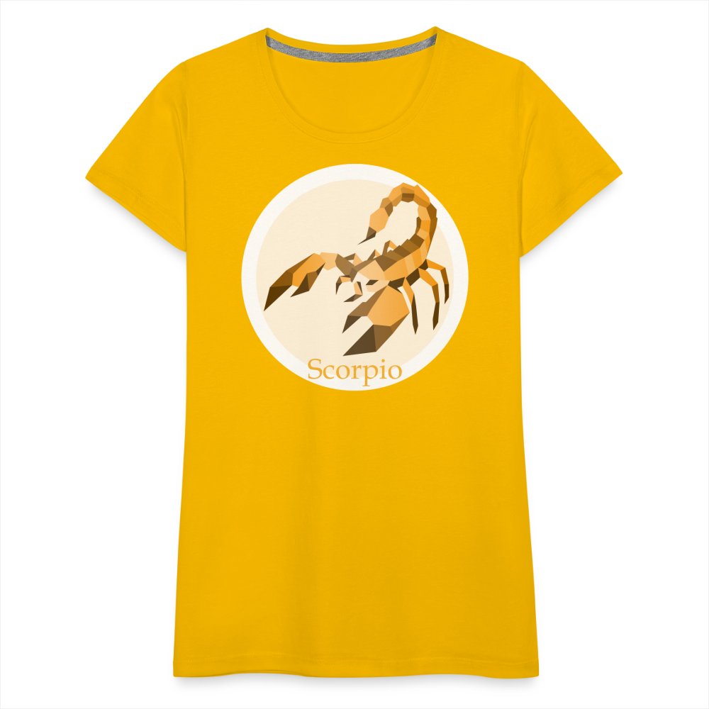 Women’s Mosaic Scorpio Premium T-Shirt - sun yellow