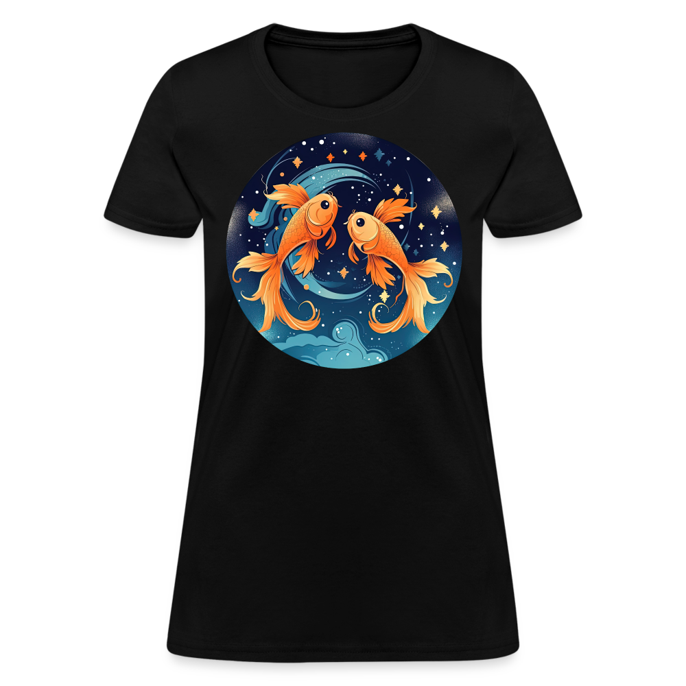 Women's Magic Pisces T-Shirt - black