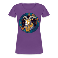 Thumbnail for Women’s Mythical Capricorn Premium T-Shirt - purple