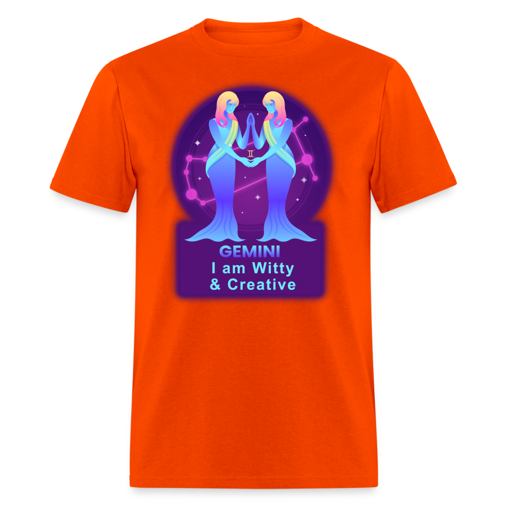 Men's Neon Gemini Classic T-Shirt - orange