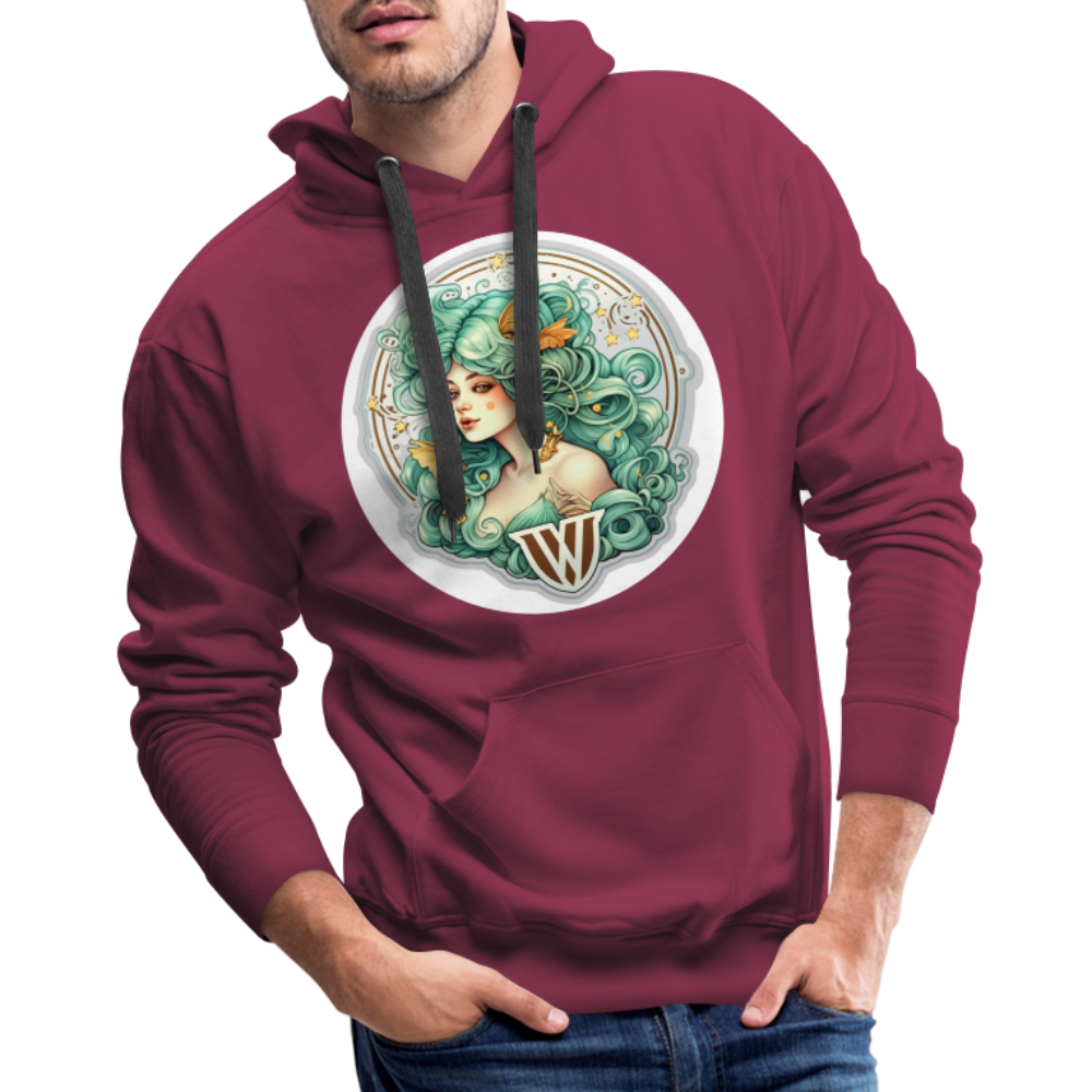 Men’s Symbol Virgo Premium Hoodie - burgundy