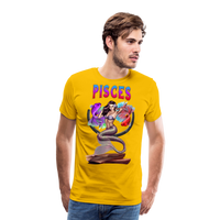 Thumbnail for Men's Astral Pisces Premium T-Shirt - sun yellow