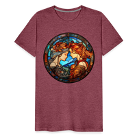 Thumbnail for Men's Mosaic Gemini Premium T-Shirt - heather burgundy