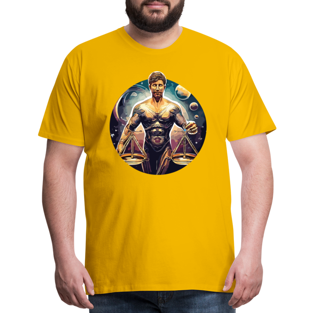 Men's Mythical Libra Premium T-Shirt - sun yellow