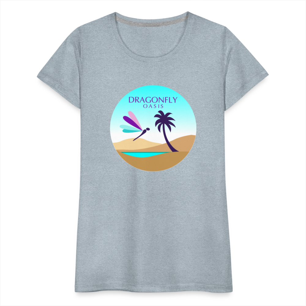 Women's Dragonfly Oasis V.2 Premium T-Shirt - heather ice blue