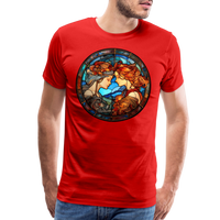 Thumbnail for Men's Mosaic Gemini Premium T-Shirt - red