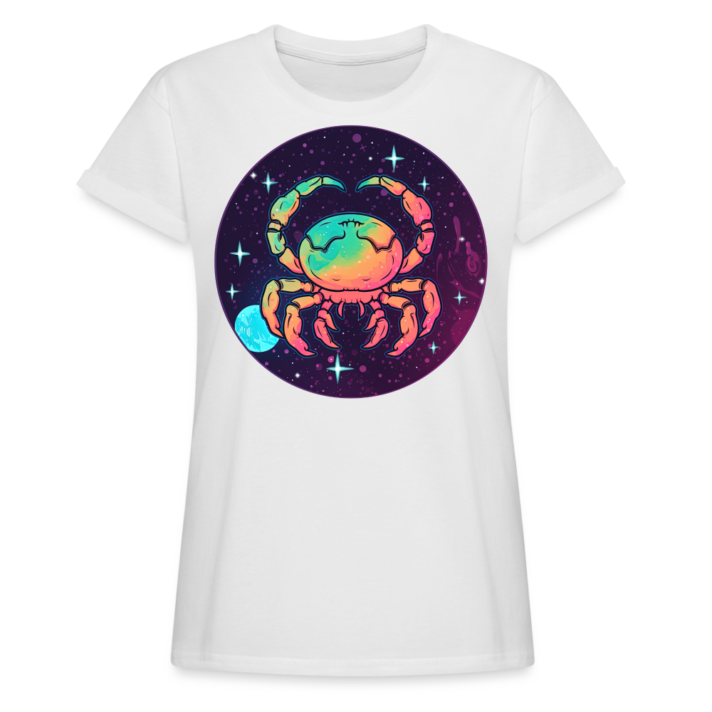 Women's Mystic Cancer Relaxed Fit T-Shirt - white