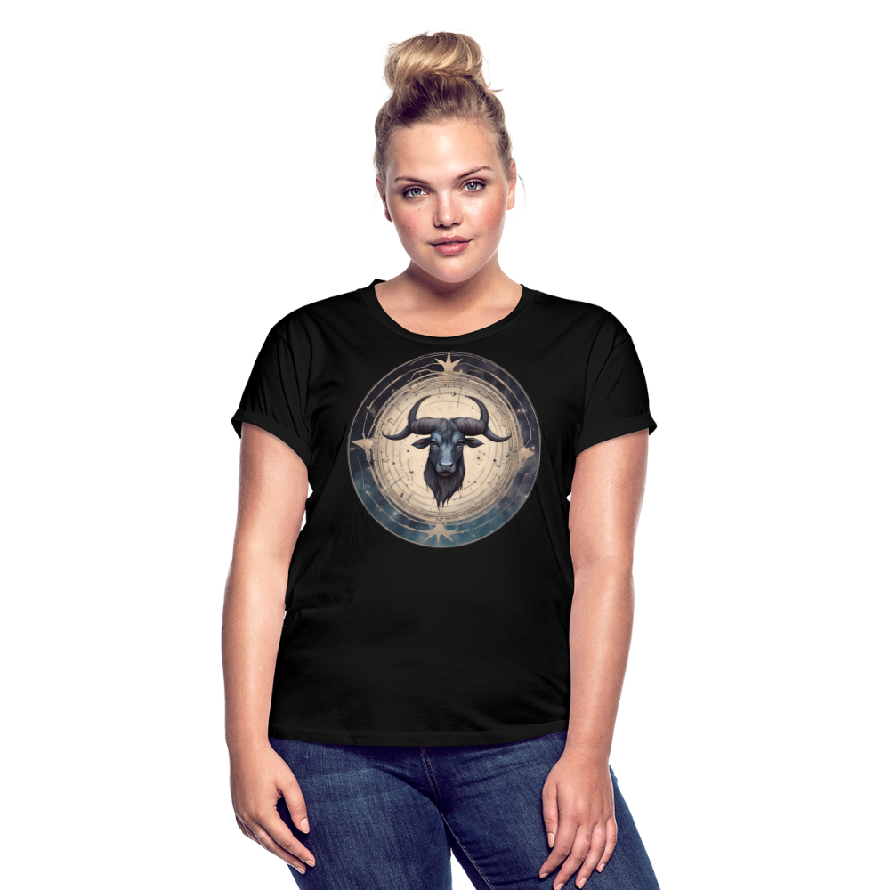 Women's Mythical Taurus Relaxed Fit T-Shirt - black