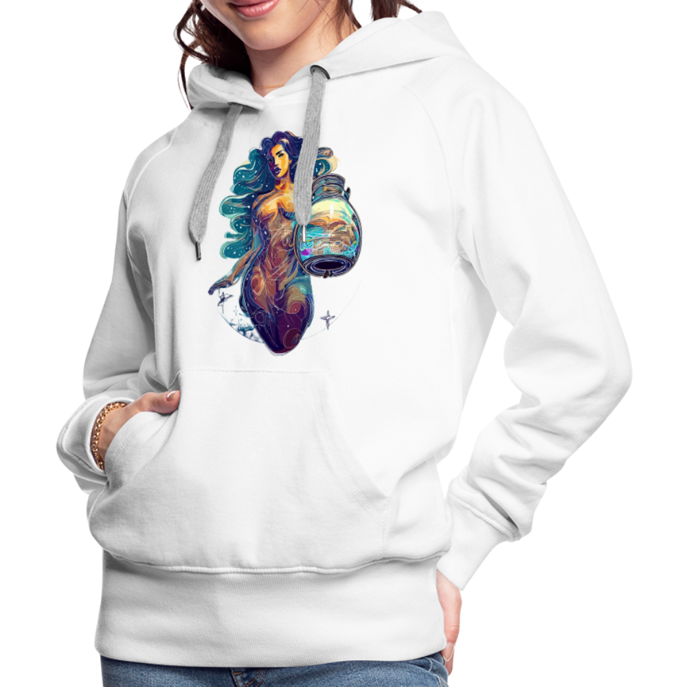 Women’s Mythical Aquarius Premium Hoodie - white