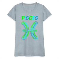 Thumbnail for Women's Power Words Pisces Premium T-Shirt - heather ice blue