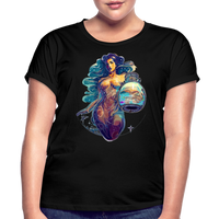 Thumbnail for Women's Mythical Aquarius Relaxed Fit T-Shirt - black