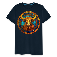 Thumbnail for Men's Mosaic Taurus Premium T-Shirt - deep navy