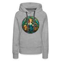 Thumbnail for Women’s Mosaic Virgo Premium Hoodie - heather grey