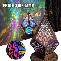 Thumbnail for Floor Lamp Bohemian Starry Sky Lights Wooden Table Lamps