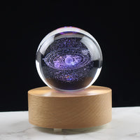 Thumbnail for 3D Crystsal Solar System Ball Laser Engraved Planets Glass Sphere Cosmic Model Globe Home Decoration Astronomy Gift