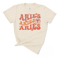 Thumbnail for Retro Aries Graphic Tee