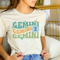 Thumbnail for Retro Gemini Graphic Tee