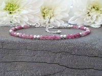 Thumbnail for Pink Tourmaline Sterling Silver Bracelet