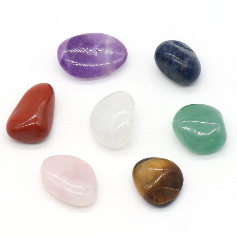 24Pcs Crystal and Healing Stone Set Chakra Balance Stone Spiritual Astrology Yoga Energy Chakra Reiki Healing Crystals Stone