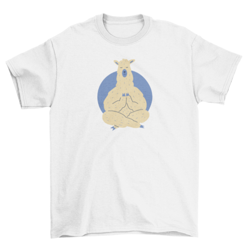 Llama Meditating T-Shirt