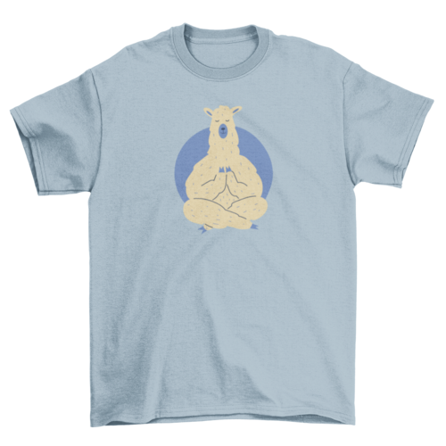 Llama Meditating T-Shirt