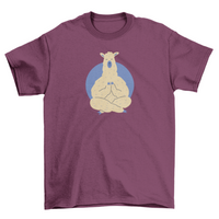 Thumbnail for Llama Meditating T-Shirt