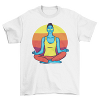 Thumbnail for Colorful Yoga Woman T-Shirt