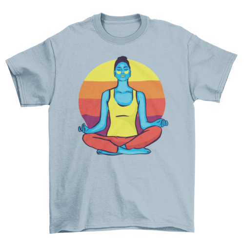 Colorful Yoga Woman T-Shirt