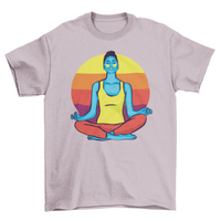 Thumbnail for Colorful Yoga Woman T-Shirt